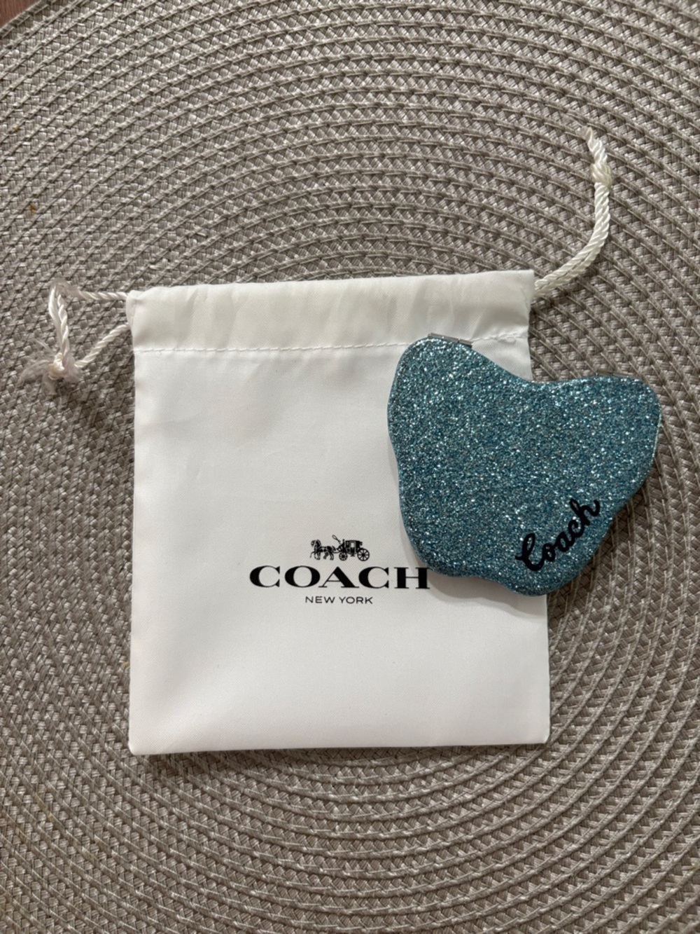 Coach Glitter Butterfly Compact Mirror